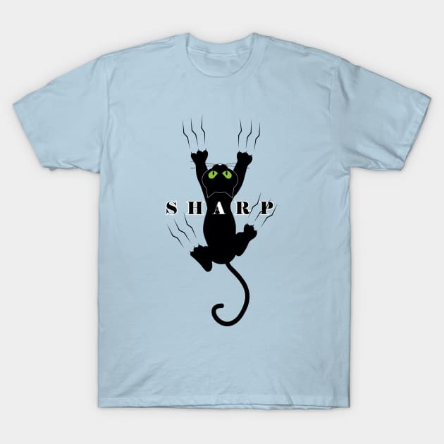 Sharp Cat ! T-Shirt by elzammar